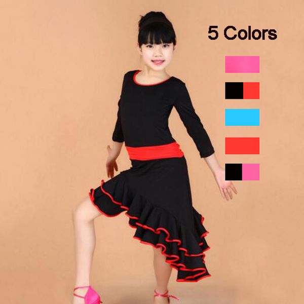 long sleeve standard latin competition dress girl kids children modern dance ballroom tango rumba samba cha cha salsa costumes, Black;red
long sleeve standard latin competition dress girl kids children modern dance ballroom tango rumba samba cha cha salsa costumes, Black;red