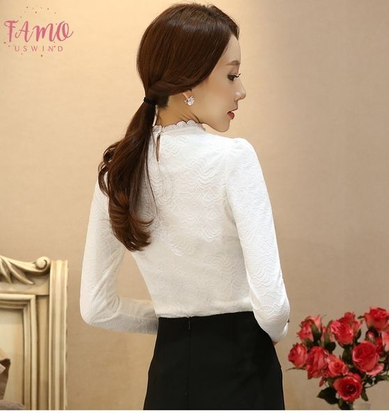 korean lace shirt women stand fleece thick black white long sleeve women t shirt autumn 2018 winter ropa mujer t80403
korean lace shirt women stand fleece thick black white long sleeve women t shirt autumn 2018 winter ropa mujer t80403