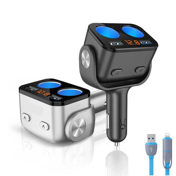 12v car cigarette lighter socket splitter plug dual usb charger adapter qc3.0 voltage detection for phone mp3 dvr accessories
12v car cigarette lighter socket splitter plug dual usb charger adapter qc3.0 voltage detection for phone mp3 dvr accessories
