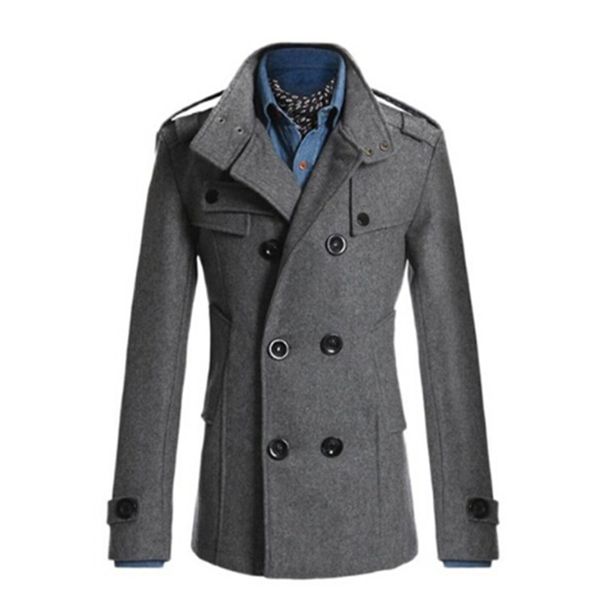 size xxxl casual jackets woolen pea coat double breasted winter wool coat slim fit jacket windbreakers trench homme, Black
size xxxl casual jackets woolen pea coat double breasted winter wool coat slim fit jacket windbreakers trench homme, Black