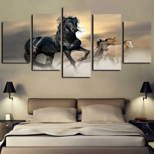5 panels black horse animal artworks giclee canvas wall art abstract poster canvas print oil painting wall decor
5 panels black horse animal artworks giclee canvas wall art abstract poster canvas print oil painting wall decor