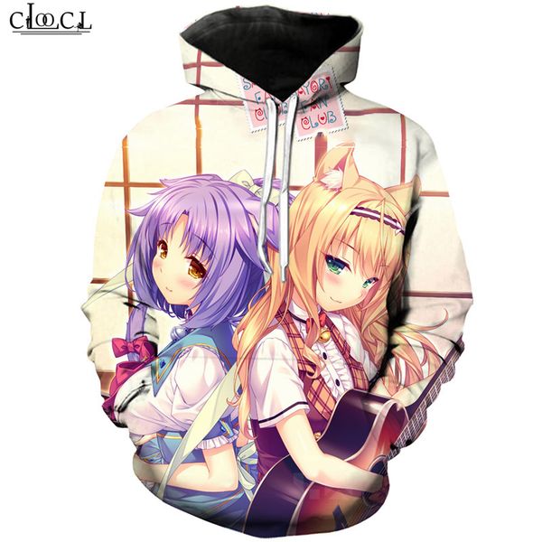 anime games nekopara hoodie men women pullovers 3d print cute girl chocolat vanilla long sleeve fashion hooded coat, Black
anime games nekopara hoodie men women pullovers 3d print cute girl chocolat vanilla long sleeve fashion hooded coat, Black