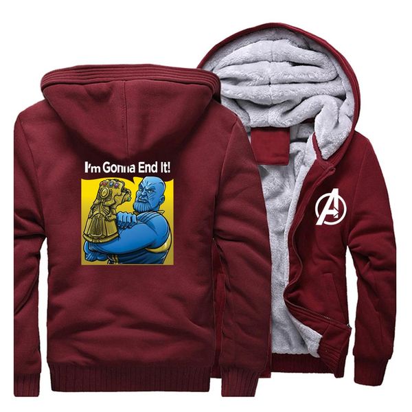 thanos infinity gauntlet zipper jacket 2019 winter fleece warm sweatshirt fashion men thick hoodies streetwear hip hop coat, Black
thanos infinity gauntlet zipper jacket 2019 winter fleece warm sweatshirt fashion men thick hoodies streetwear hip hop coat, Black