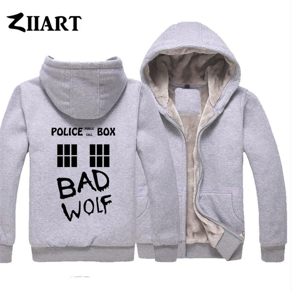 who bad wolf tardis public call box boys man plus velvet parkas couple clothes ziiart, Black
who bad wolf tardis public call box boys man plus velvet parkas couple clothes ziiart, Black