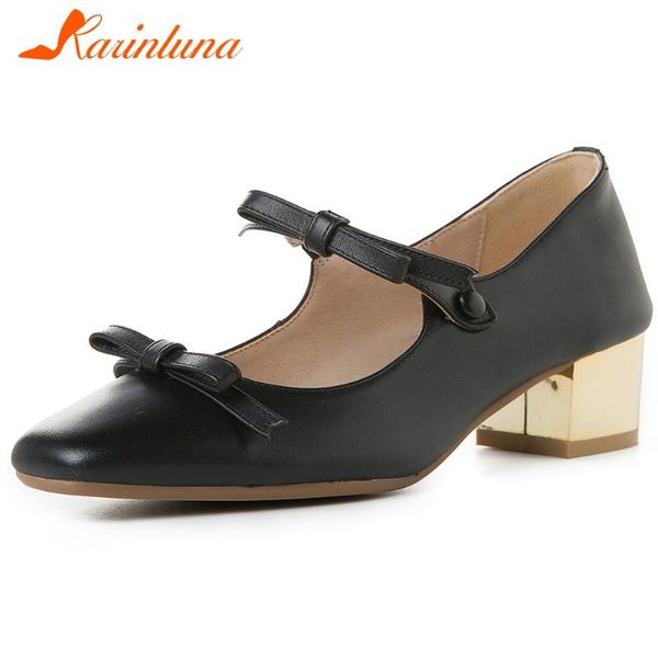 karin ladies med chunky heel pumps sweet butterfly-knot mary janes pumps women elegant quality genuine leather shoes woman, Black
karin ladies med chunky heel pumps sweet butterfly-knot mary janes pumps women elegant quality genuine leather shoes woman, Black