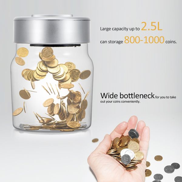 piggy bank money box lcd display smart electronic digital counting coin money saving box jar for euro pound money christmas gift
piggy bank money box lcd display smart electronic digital counting coin money saving box jar for euro pound money christmas gift