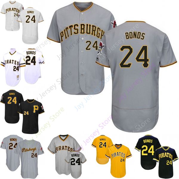 Custom Pittsburgh 24 Barry Bonds Jersey Pirates Jerseys Cool Base Flexbase White Black Red Grey Home Away Men Women Youth All Stitched
Custom Pittsburgh 24 Barry Bonds Jersey Pirates Jerseys Cool Base Flexbase White Black Red Grey Home Away Men Women Youth All Stitched
