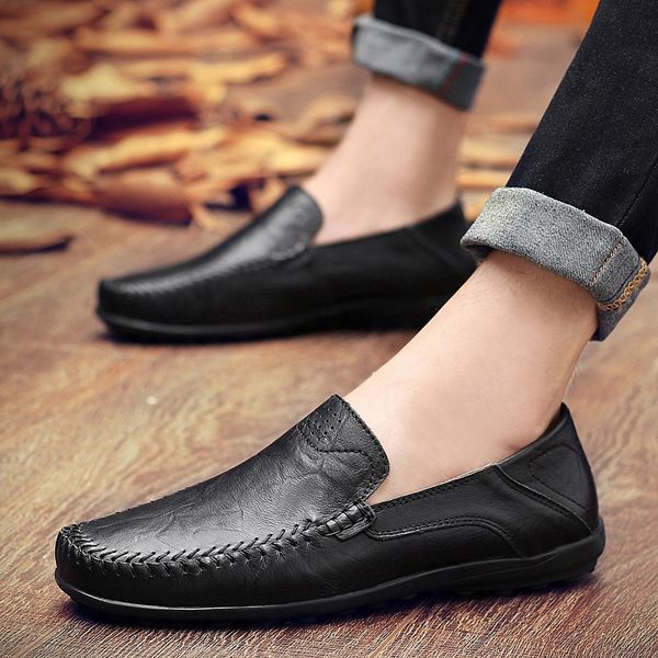 2019 classic men casual shoes breathable leather loafers mens moccasins 2019 driving shoes men footwear plus size hc-191, Black
2019 classic men casual shoes breathable leather loafers mens moccasins 2019 driving shoes men footwear plus size hc-191, Black