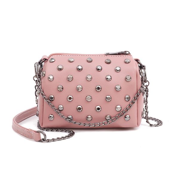 2020 trendy korean fashion rivet lady small square bag chain shoulder strap ins candy color crossbody bag 
2020 trendy korean fashion rivet lady small square bag chain shoulder strap ins candy color crossbody bag