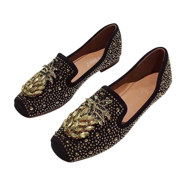 rhinestone women's casual flats square toe ballet female boat shoes soft maternity loafers moccasins ballerinas flat shoes woman, Black
rhinestone women's casual flats square toe ballet female boat shoes soft maternity loafers moccasins ballerinas flat shoes woman, Black