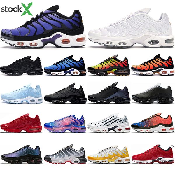 mens tn plus se running shoes triple black white shark hyper blue spray paint scream men trainer runner sports sneakers 40-45
mens tn plus se running shoes triple black white shark hyper blue spray paint scream men trainer runner sports sneakers 40-45