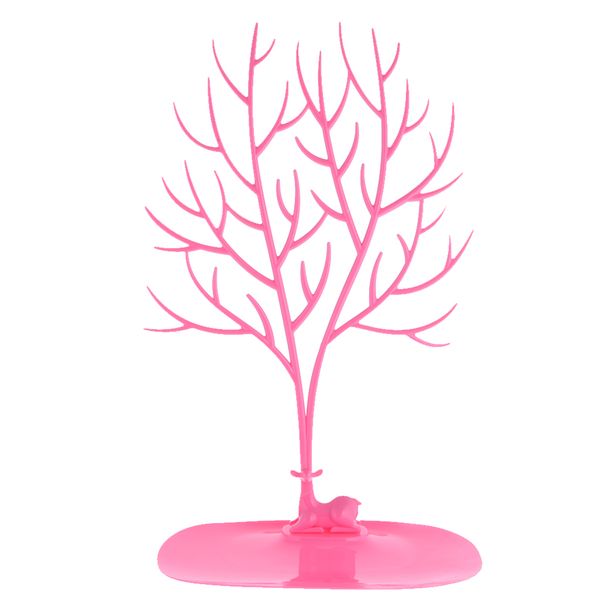 deer antler tree design bracelet necklace earring holder stand jewelry display, Pink;blue 
deer antler tree design bracelet necklace earring holder stand jewelry display, Pink;blue