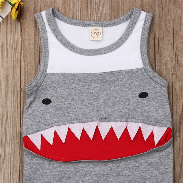 casual baby boys shark pattern romper 2019 new newborn baby boy sleeveless summer cotton jumpsuit outfits clothes playsuit 0-18m, Blue
casual baby boys shark pattern romper 2019 new newborn baby boy sleeveless summer cotton jumpsuit outfits clothes playsuit 0-18m, Blue