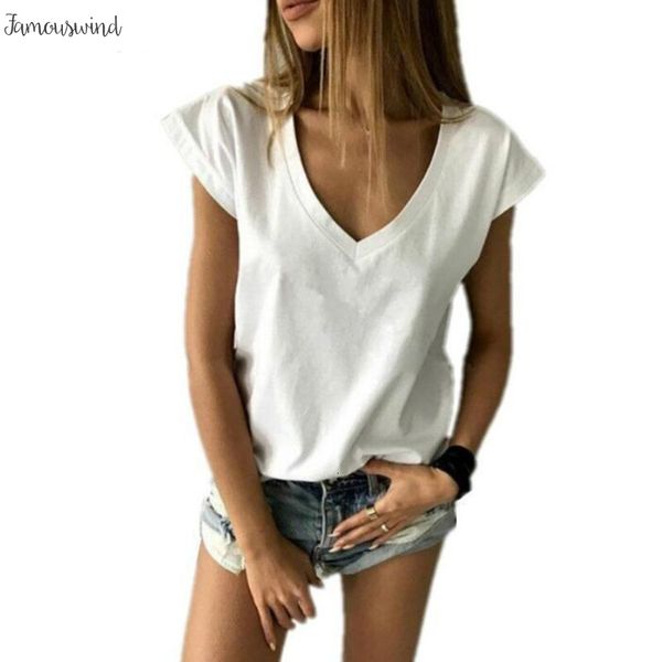 summer t shirt women short sleeve v neck women short loose casual t shirt camisetas feminina lady, White
summer t shirt women short sleeve v neck women short loose casual t shirt camisetas feminina lady, White