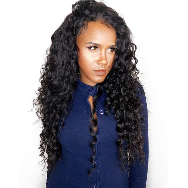 cara 250% lace front human hair wigs deep wave brazilian remy hair pre plucked natural hairline with baby, Black
cara 250% lace front human hair wigs deep wave brazilian remy hair pre plucked natural hairline with baby, Black