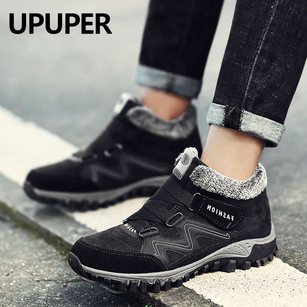 upuper suede leather winter men boots with fur 2019 warm snow boots casual men winter shoes sneakers high ankle man, Black
upuper suede leather winter men boots with fur 2019 warm snow boots casual men winter shoes sneakers high ankle man, Black