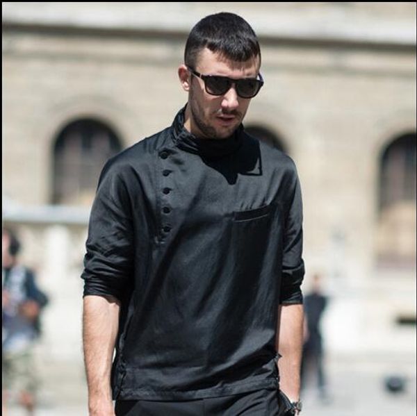 s~5xl 2019 men's clothing fashion arder long sleeve young people slim night entertainment venue shirt plus size costumes, White;black
s~5xl 2019 men's clothing fashion arder long sleeve young people slim night entertainment venue shirt plus size costumes, White;black