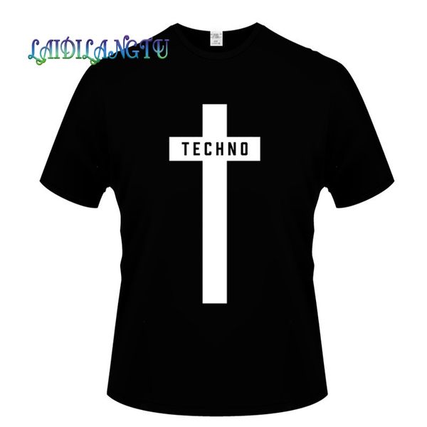 techno cross printed t-shirt mens short sleeve t shirt mens clothing trend casual slim fit tees y200409, White;black 
techno cross printed t-shirt mens short sleeve t shirt mens clothing trend casual slim fit tees y200409, White;black