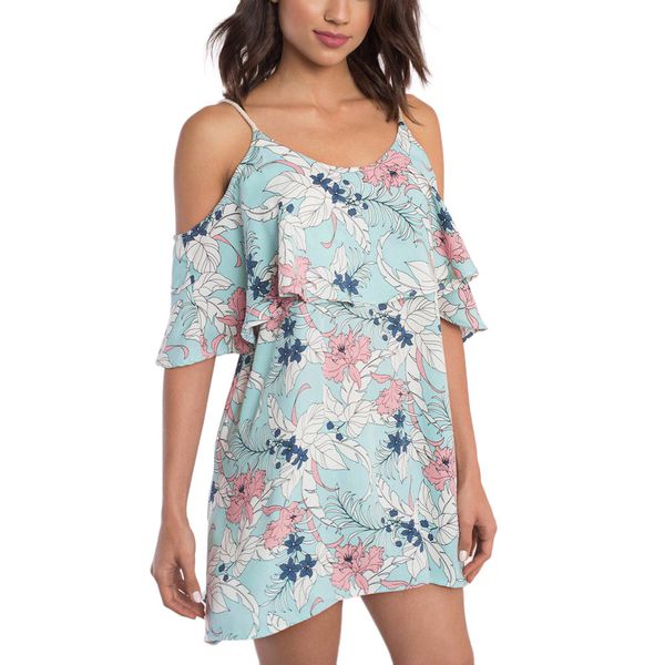 2018 dress female new fashion women's summer floral print dress casual sling boho ruffle bohemia vestidos robe, Black;gray
2018 dress female new fashion women's summer floral print dress casual sling boho ruffle bohemia vestidos robe, Black;gray