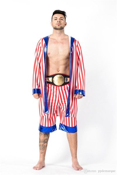 halloween boxer party theme costume fashion loose cosplay sets casual clothing, Black;red
halloween boxer party theme costume fashion loose cosplay sets casual clothing, Black;red