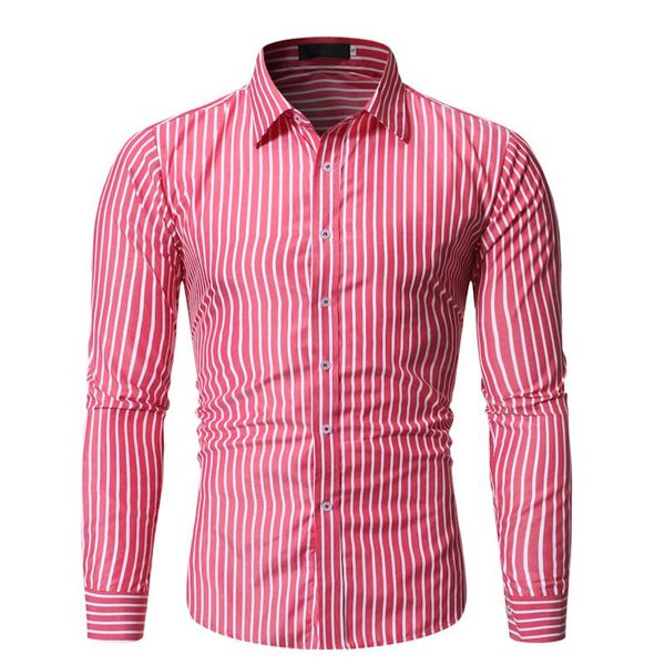 red mens business casual long sleeve men button shirt classic striped slim male social men's dress shirts outwear, White;black
red mens business casual long sleeve men button shirt classic striped slim male social men's dress shirts outwear, White;black