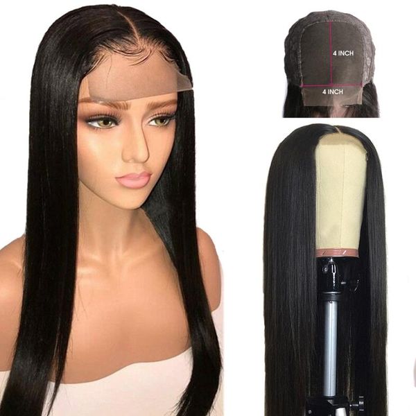 4x4 closure wig straight lace closure wig straight human hair glueless pre plucked brazilian hair maxine remy, Black;brown
4x4 closure wig straight lace closure wig straight human hair glueless pre plucked brazilian hair maxine remy, Black;brown