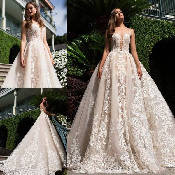 Elegant milla nova 2019 wedding dre e plu ize heer neck lace applique beach plu ize wedding dre weep train bridal gown
Elegant milla nova 2019 wedding dre e plu ize heer neck lace applique beach plu ize wedding dre weep train bridal gown