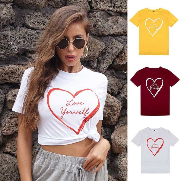 summer casual t-shirts short sleeves heart-shape print tees for woman clothing plus loose clothes, White
summer casual t-shirts short sleeves heart-shape print tees for woman clothing plus loose clothes, White