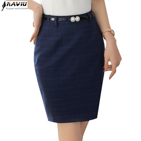 plaid skirt female spring new professional formal work hips skirt office ladies plus size step, Black
plaid skirt female spring new professional formal work hips skirt office ladies plus size step, Black