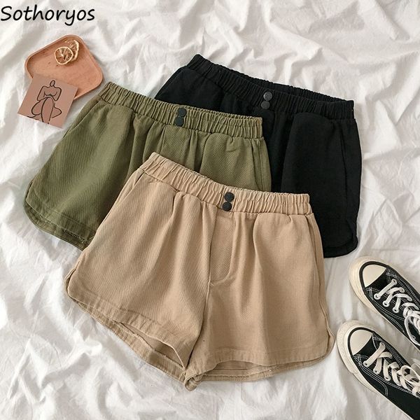 shorts women elastic waist summer sport button leisure trendy korean style solid all-match students wide leg simple new womens, White;black
shorts women elastic waist summer sport button leisure trendy korean style solid all-match students wide leg simple new womens, White;black