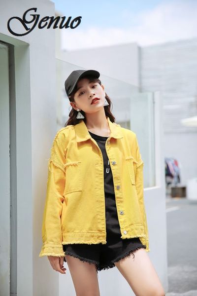 women's jackets genuo 5 colors korean autumn denim jacket for women solid color hipster pockets female streetwear bf jean coat dropship, Black;brown
women's jackets genuo 5 colors korean autumn denim jacket for women solid color hipster pockets female streetwear bf jean coat dropship, Black;brown