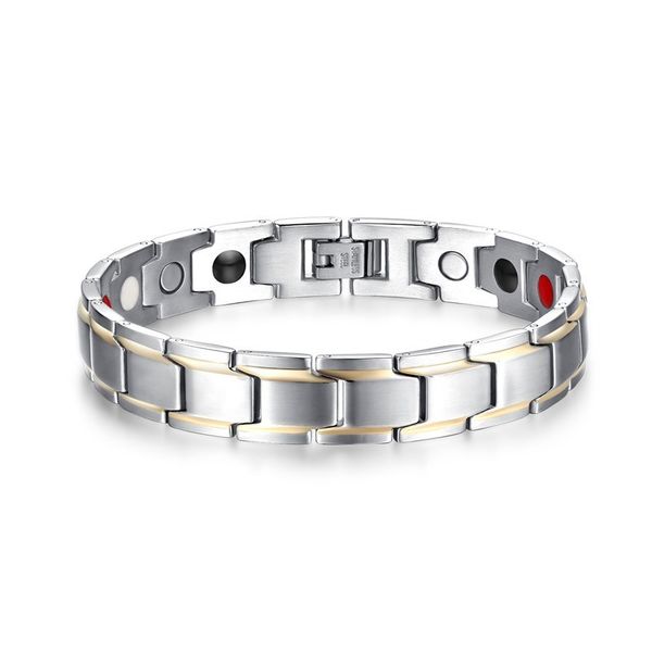 popular gents black stainless steel with magnetic bracelet for men 12mm wide elements bangle bracelet male jewels, Golden;silver
popular gents black stainless steel with magnetic bracelet for men 12mm wide elements bangle bracelet male jewels, Golden;silver