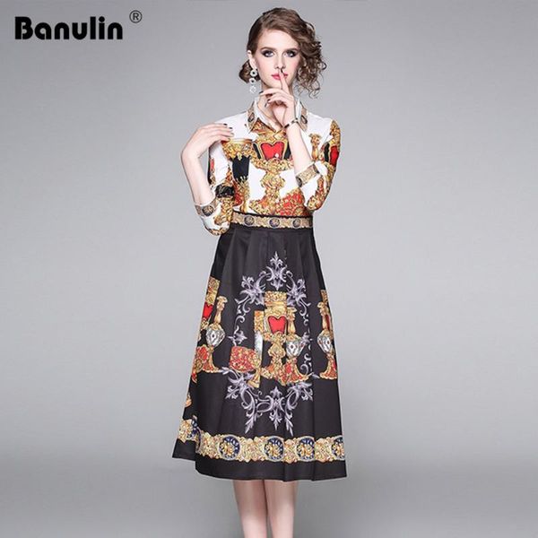 casual dresses banulin 2021 autumn women dress runway fashion designer long sleeve simple floral printed a-line ladys, Black;gray
casual dresses banulin 2021 autumn women dress runway fashion designer long sleeve simple floral printed a-line ladys, Black;gray