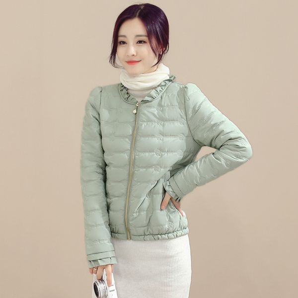 autumn basic jacket women ruffled collar full sleeve slim coats female solid pockets zippers cotton overcoat femme, Black;brown
autumn basic jacket women ruffled collar full sleeve slim coats female solid pockets zippers cotton overcoat femme, Black;brown