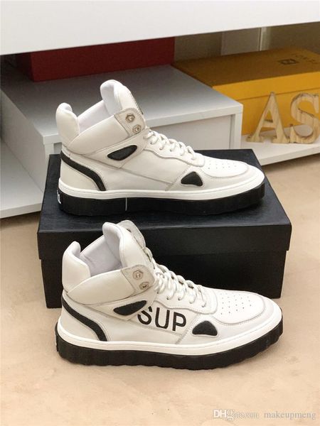 2019 pra sup designers high white leather trim sneaker shoes with original box, Blue;gray
2019 pra sup designers high white leather trim sneaker shoes with original box, Blue;gray