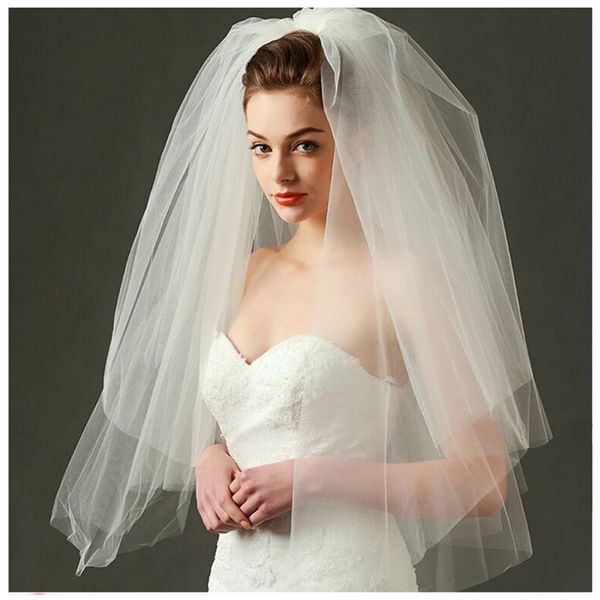 wedding veils with comb 2 layer short veils elbow length bridal veils with comb tulle bridal accessories, Black
wedding veils with comb 2 layer short veils elbow length bridal veils with comb tulle bridal accessories, Black