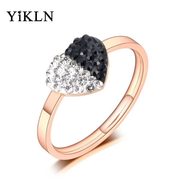 yikln stainless steel white/black rhinestone heart rings jewelry for women girls trendy rose gold love wedding rings yr19104, Slivery;golden
yikln stainless steel white/black rhinestone heart rings jewelry for women girls trendy rose gold love wedding rings yr19104, Slivery;golden