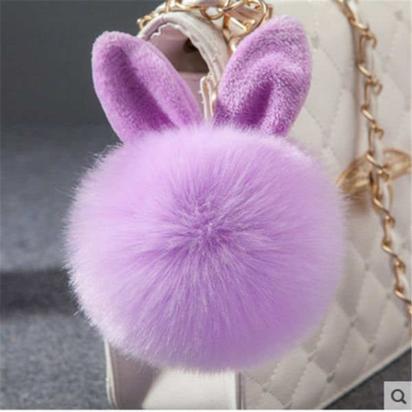cute keychain fluffy bunny toys ear keychain rabbit key chain fur woman bag charms keyring pom pom car pendant pompom holder jewelry, Silver
cute keychain fluffy bunny toys ear keychain rabbit key chain fur woman bag charms keyring pom pom car pendant pompom holder jewelry, Silver