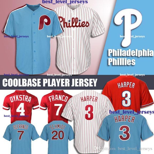 Phillies jersey 3 Bryce Harper Jersey 4 7 Maikel Franco Jerseys 10 Darren Daulton 99 Mitch Williams 20 Mike Schmidt Philadelphia jerseys
Phillies jersey 3 Bryce Harper Jersey 4 7 Maikel Franco Jerseys 10 Darren Daulton 99 Mitch Williams 20 Mike Schmidt Philadelphia jerseys