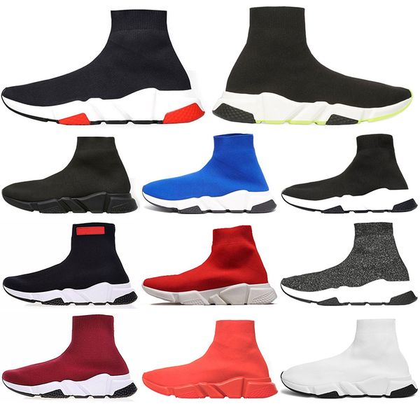 new paris speed trainers knit sock shoe original luxury designer mens womens sneakers high casual shoes, Black
new paris speed trainers knit sock shoe original luxury designer mens womens sneakers high casual shoes, Black