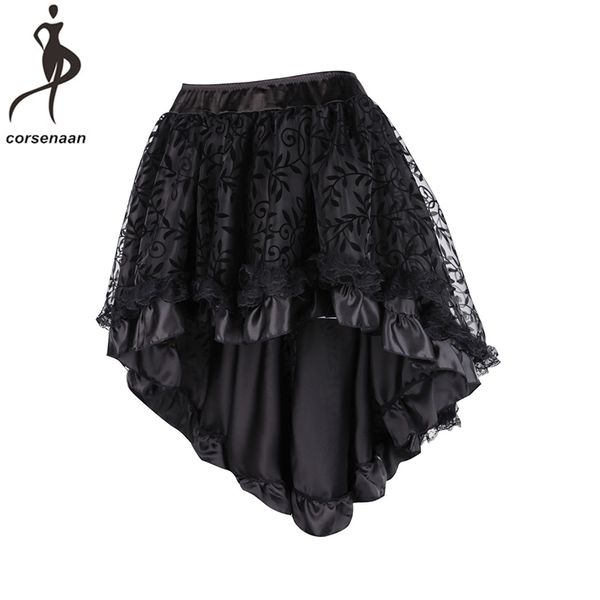 black women's victorian asymmetrical ruffled satin lace trim gothic skirts vintage corset steampunk skirt cosplay costumes 937#
black women's victorian asymmetrical ruffled satin lace trim gothic skirts vintage corset steampunk skirt cosplay costumes 937#
