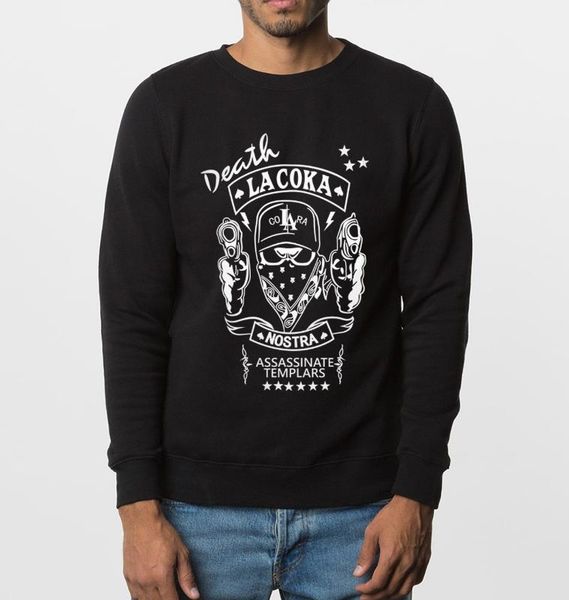 2017 new autumn winter fashion men hoodies brand clothing la coka nostra sweatshirt cool hip hop style hoody cotton tracksuit, Black
2017 new autumn winter fashion men hoodies brand clothing la coka nostra sweatshirt cool hip hop style hoody cotton tracksuit, Black