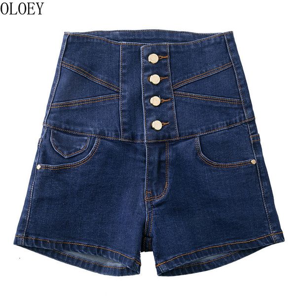high waist button jean shorts plus size slim fit women skinny pant shorts distressed korean fashion style dropshiping, Blue
high waist button jean shorts plus size slim fit women skinny pant shorts distressed korean fashion style dropshiping, Blue