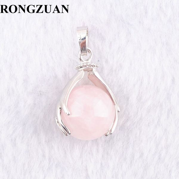 rongzuan natural rose quartzs round ball stone beads silver plated hands palm pendants reiki chakra healing jewelry 1pcs tn3155
rongzuan natural rose quartzs round ball stone beads silver plated hands palm pendants reiki chakra healing jewelry 1pcs tn3155