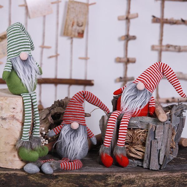 2019 christmas decoration doll gift new year striped hat hanging leg no face doll room decoration for children xmas##20
2019 christmas decoration doll gift new year striped hat hanging leg no face doll room decoration for children xmas##20