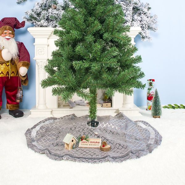 christmas festival decoration fabric 90cm fabric cool color tree skirt silver plaid decoration cute tree bottom skirt 2019
christmas festival decoration fabric 90cm fabric cool color tree skirt silver plaid decoration cute tree bottom skirt 2019