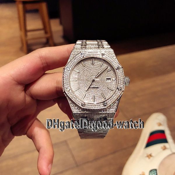 version royal 15452bc.zz.1258bc.01 full drill date dial silvery diamond case automatic mechanical mens watch steel strap watches, Slivery;brown
version royal 15452bc.zz.1258bc.01 full drill date dial silvery diamond case automatic mechanical mens watch steel strap watches, Slivery;brown