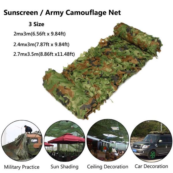 2.7mx3.5m/2.4mx3m/2mx3m woodland univerial car cover camouflage camo cover net hide army hunting netting
2.7mx3.5m/2.4mx3m/2mx3m woodland univerial car cover camouflage camo cover net hide army hunting netting