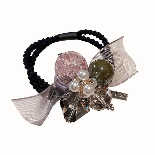 1pc hair accessories women fashion style big rose flower pearl rhinestone hair bands elastic rope ring for girls
1pc hair accessories women fashion style big rose flower pearl rhinestone hair bands elastic rope ring for girls