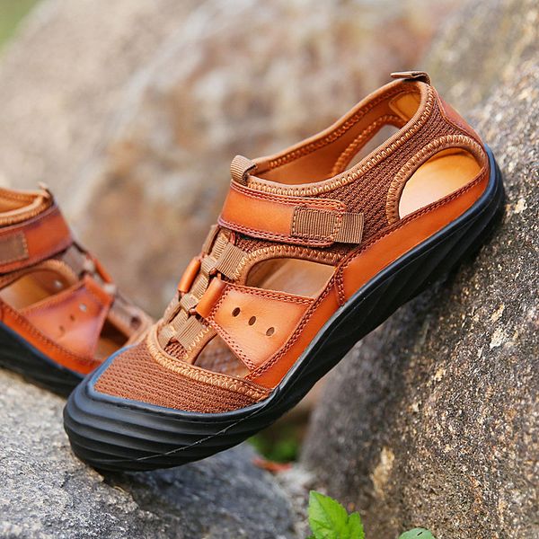 men sandals 2020 summer casual leather flat shoes big size 38-48 soft comfortable round toe slip on leisure sandals, Black
men sandals 2020 summer casual leather flat shoes big size 38-48 soft comfortable round toe slip on leisure sandals, Black